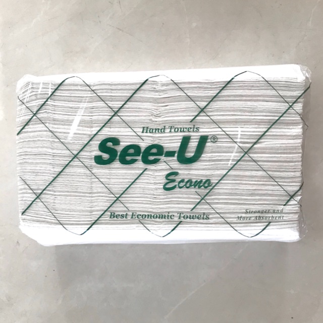 Tisu See-U handtowel hijau 150s