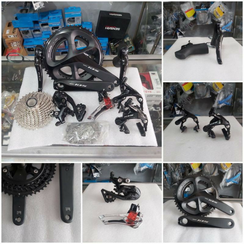 GROUPSET SHIMANO 105 R-7000 2 X 11 SPEED BRIFTER GROUPSET ROADBIKE