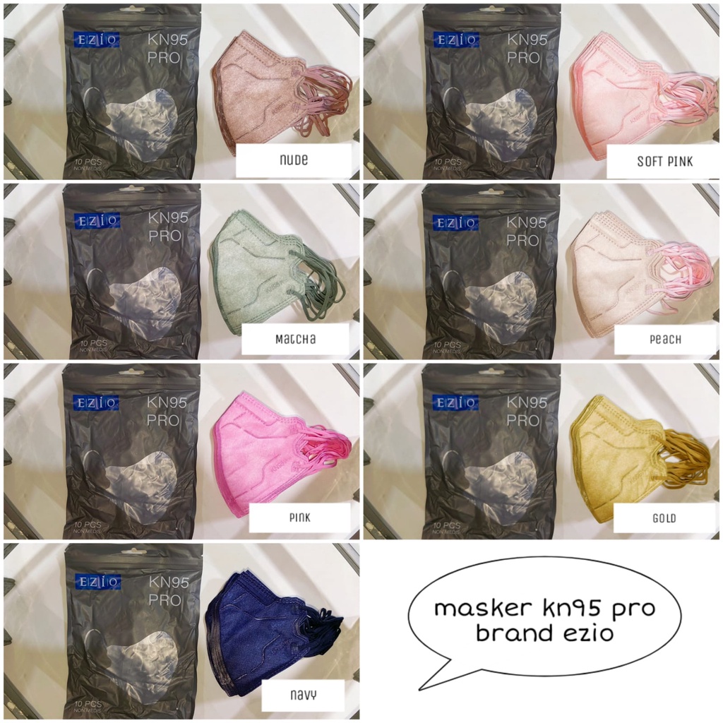 MASKER KN95 EZIO WARNA ISI 10 PCS