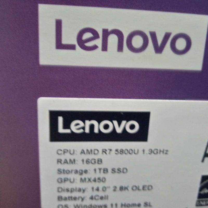 LENOVO YOGA 7 CARBON RYZEN 7 5800U 16GB SSD 1TB