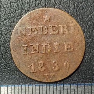 #36.NIS. UANG KUNO / KOIN KUNO 1 CENT NEDERL INDIE TAHUN 1836 V