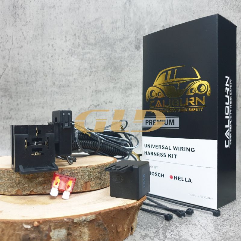 KLAKSON KEONG HELLA RED TWIN TONE 12V - KEONG MERAH PAKET KABEL RELAY SET