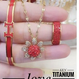 TiTanium set perhiasan wanita S31