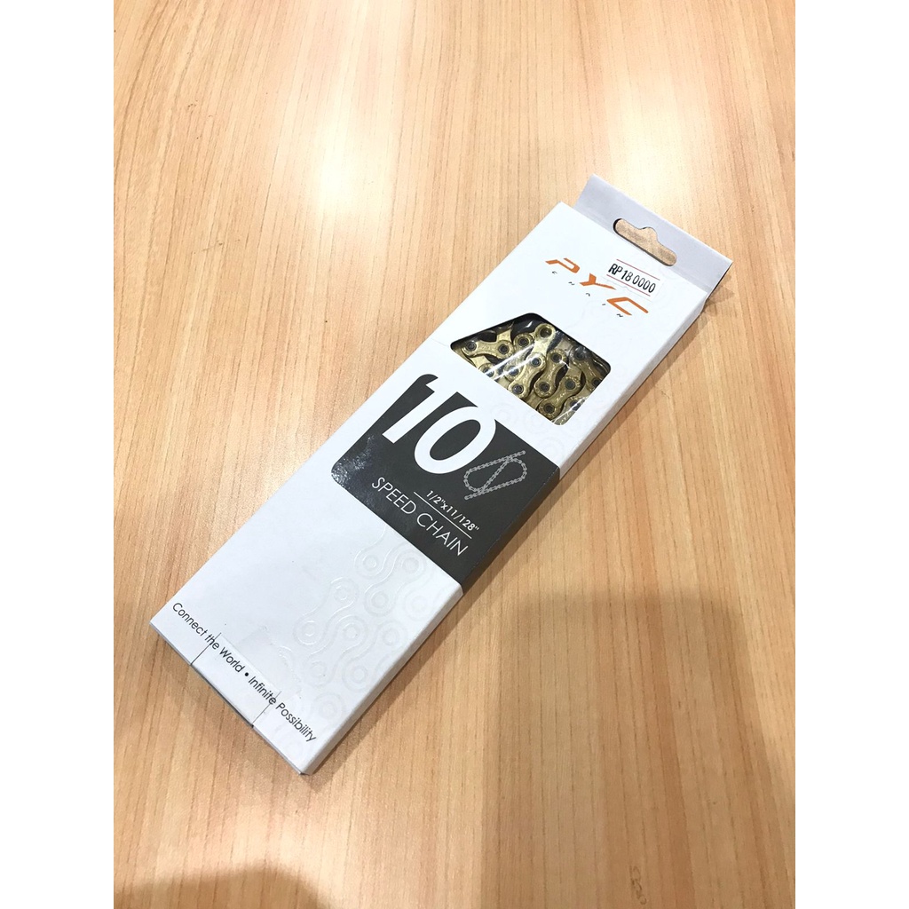RANTAI SEPEDA PYC CHAIN 10SPEED GOLD