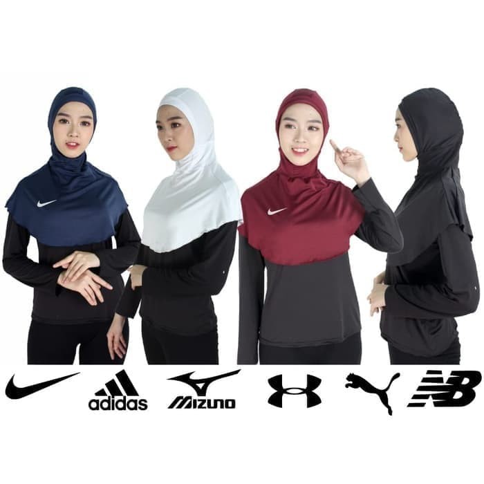 ESORRA HIJAB SPORT NIKE ADIDAS HIJAB INSTANT KERUDUNG INSTANT