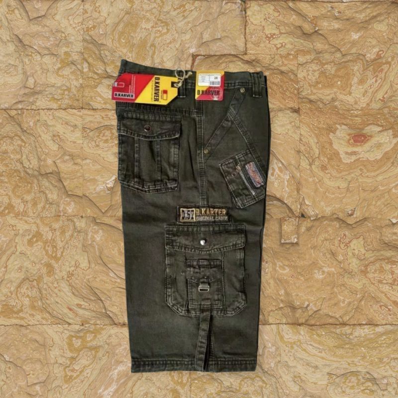 Celana Pendek pria Doreng/CELANA PENDEK CARGO PRIA BAHAN JEANS MODEL KEMPOL GUNUNG SIZE 27-44 BIG SIZE JUMBO