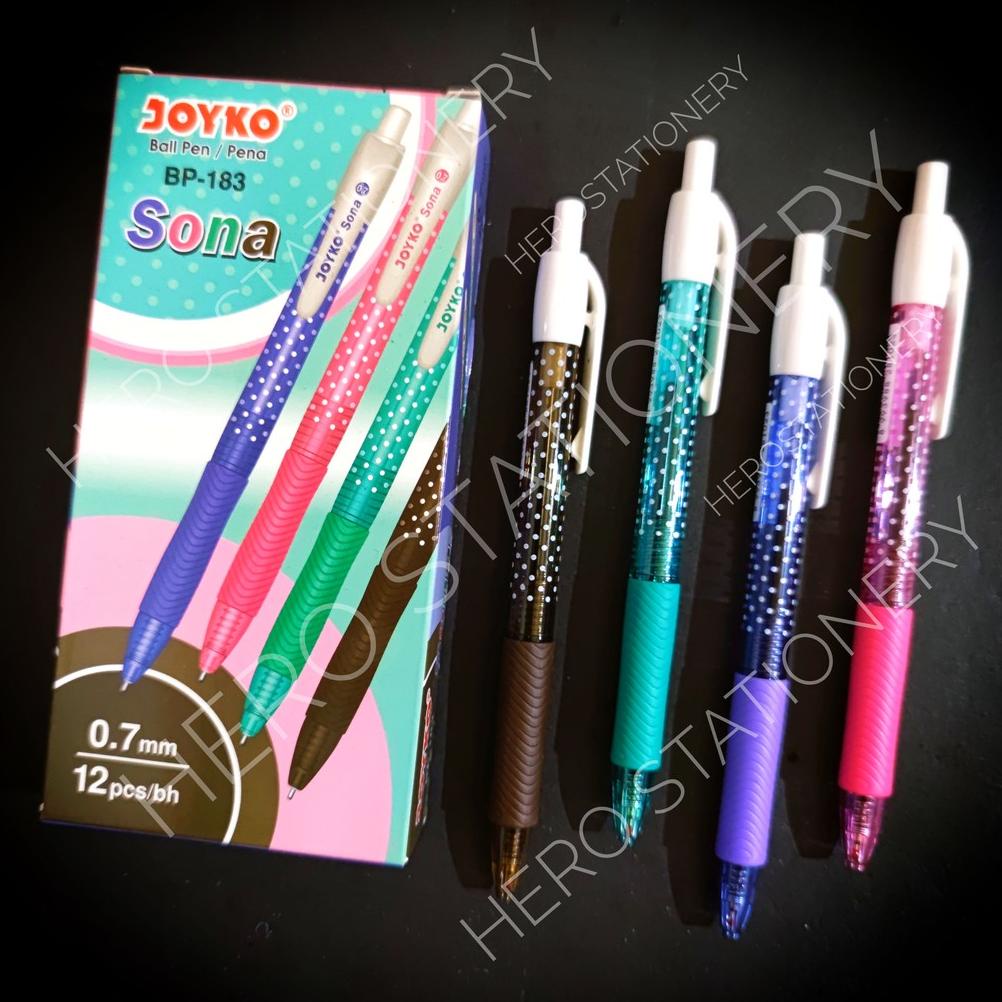 

Pen ballpen joyko sona 0.7 mm BP-183 . 12 unit