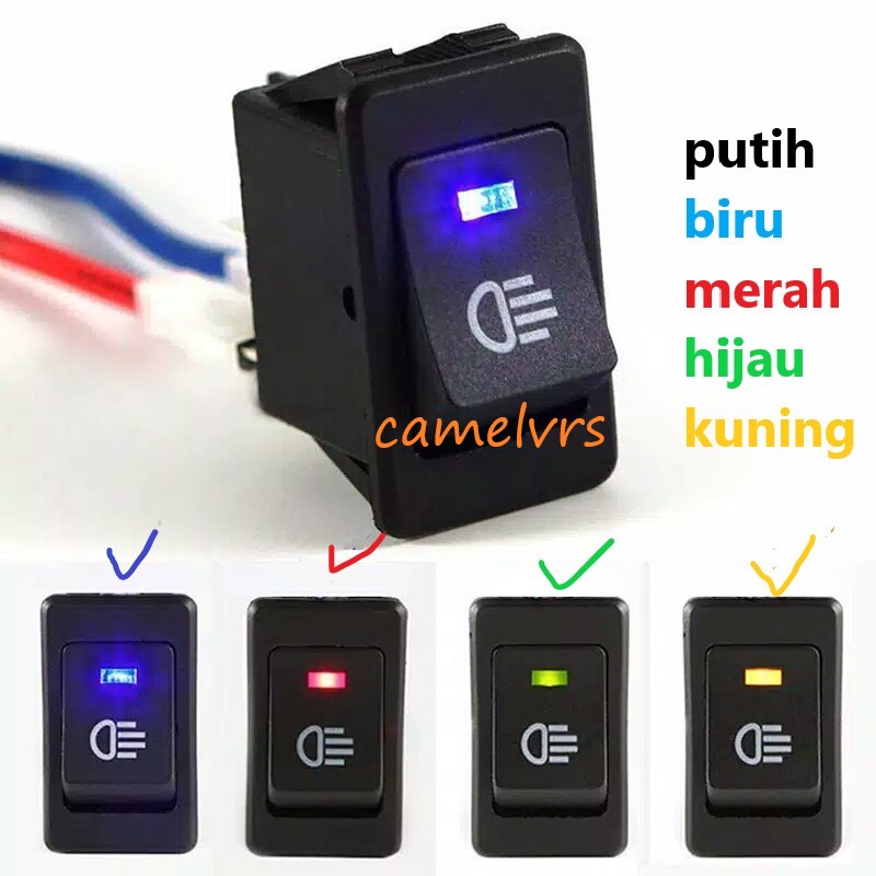 Jual Switch Saklar Lampu Kabut Fog Lamp Switch On Off Lampu Volt Shopee Indonesia