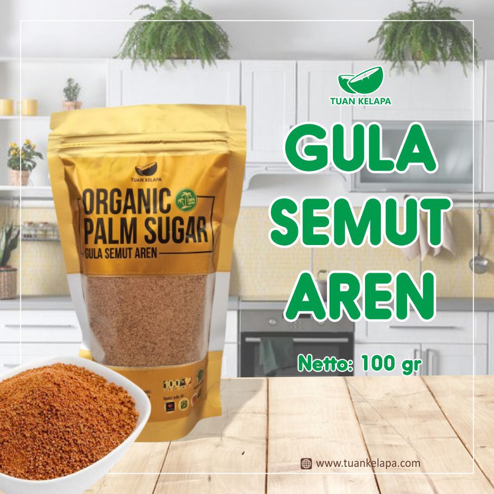 

Gula Semut Aren Bubuk Organik 100gr / Organic Palm Sugar Export Quality