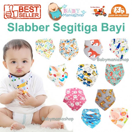 SLABER BAYI Slabber Segitiga Baby Bib Scarf Bandana Celemek Cowboy Handuk Tadah Air Liur Bayi Slaber