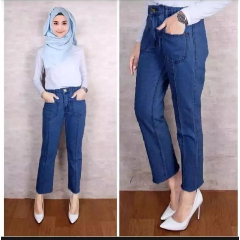 Celana Jeans | Celana Panjang Wanita Dewasa - Kulot Dewasa
