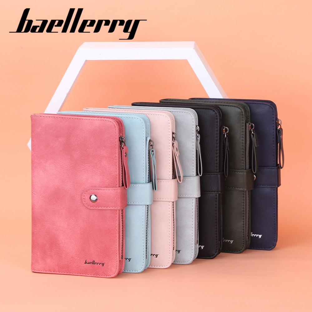 BAELLERRY JC224 Dompet Wanita Panjang Bahan Kulit PU Leather Premium WATCHKITE WKOS