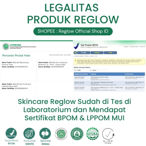 [BISA COD] Reglow Skincare Original Glow Skin Treatment Perawatan Wajah Skincare Whitening Glowing Pengilang Flek Hitam Perawatan Kecantikan Wajah Pemutih Wajah Cepat Re Glow Beauty Skin Care dr Shindy Putri Reg Glow Rglow Official Store