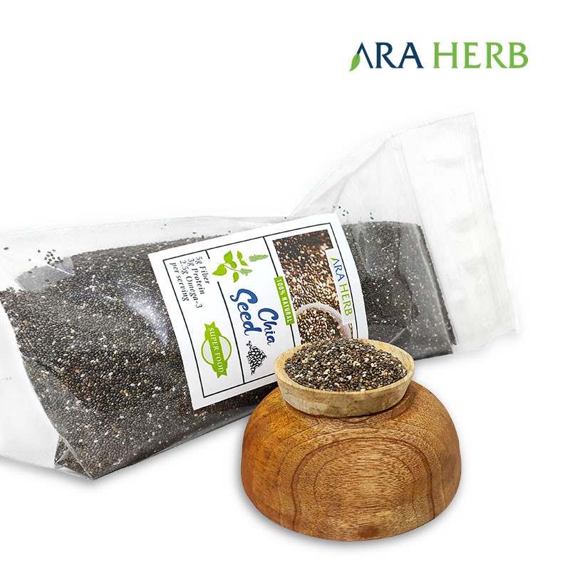 Organic Black Chia Seed Mexico 1 kg Original Product ARA HERB