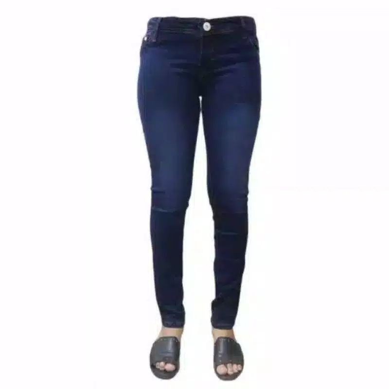 JEANS HIGHWAIST POLOS // CELANA JEANS WANITA PINGANG TINGGI // CELANA HW STREAT