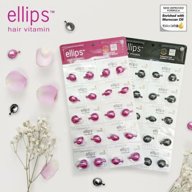 `ღ´ PHINKL `ღ´ Ellips Vitamin rambut per pcs dipakai sebelum hair dryer catok mengatasi rambut bercabang kering