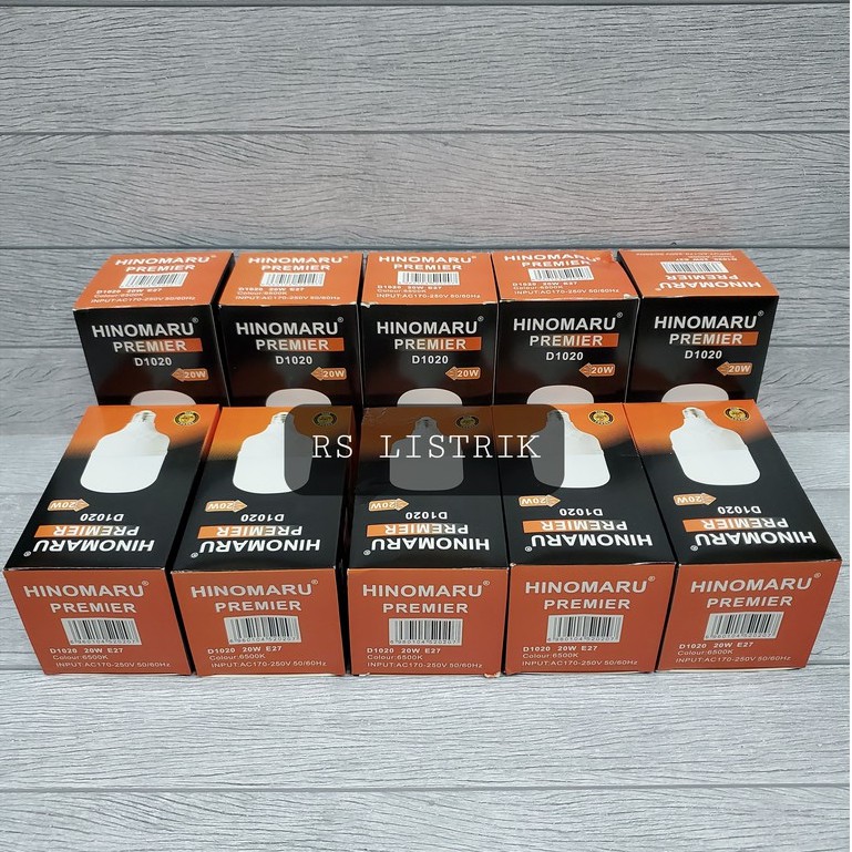 PAKET 10 Pcs HINOMARU Premier Lampu LED Capsule 20 Watt Cahaya Putih