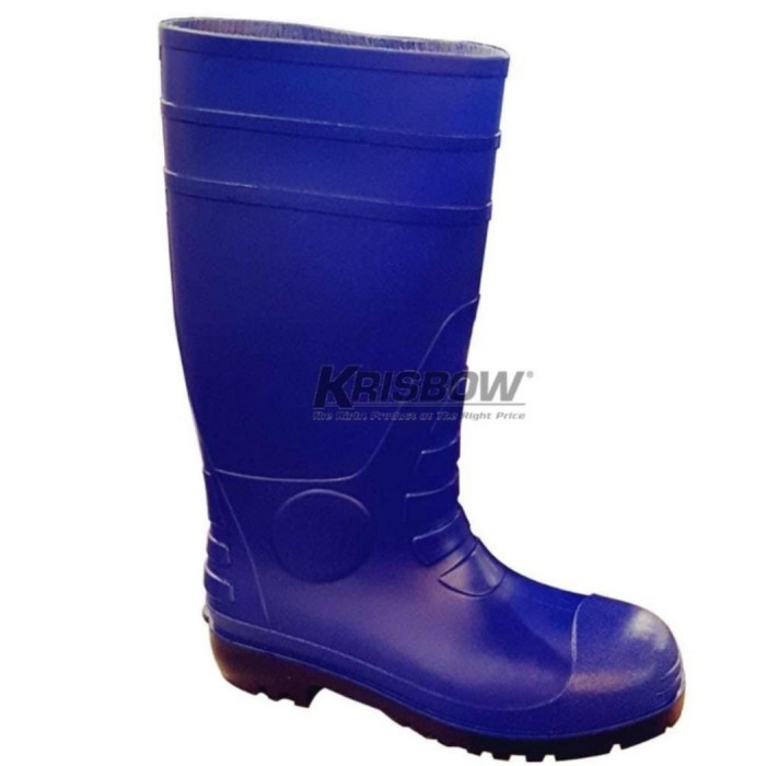 Safety Boots With Steel Midsole Krisbow / Sepatu Boot Warna Biru