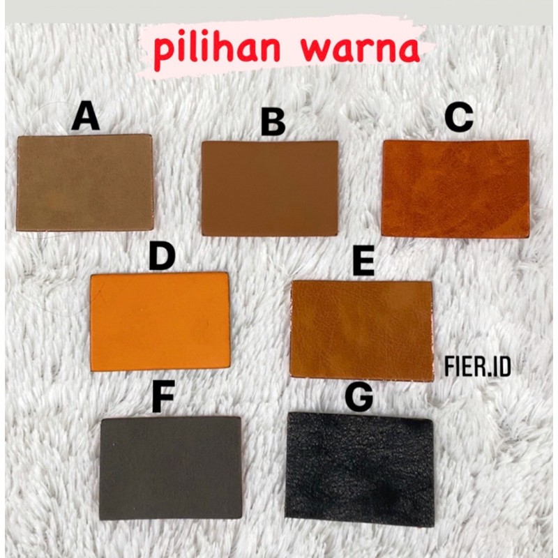Label Logo Kulit Sintetis Custom Emboss Fashion Termurah Label Logo Kulit Sintetis Custom Emboss Fashion Termurah