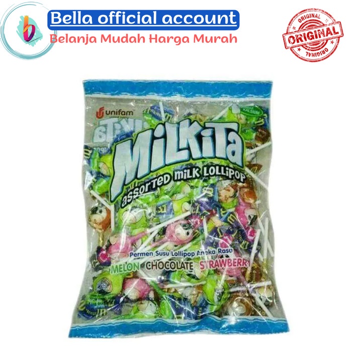 

Milkita Refill Assorted Milk Lolipop 300 gr / 50 pcs
