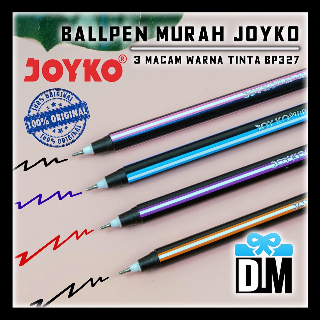 

Bolpoin Lilin Warna Warni Ball Pen Pulpen Pena Ballpoint Joyko BP-327 Maze 0.7 mm
