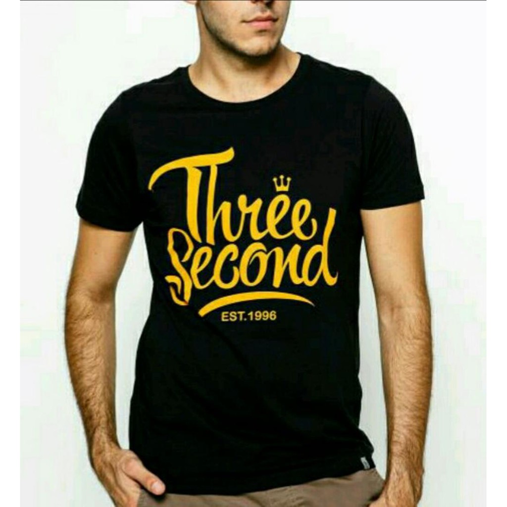 Jual Tshirt Kaos Baju T shirt Three Second Diskon