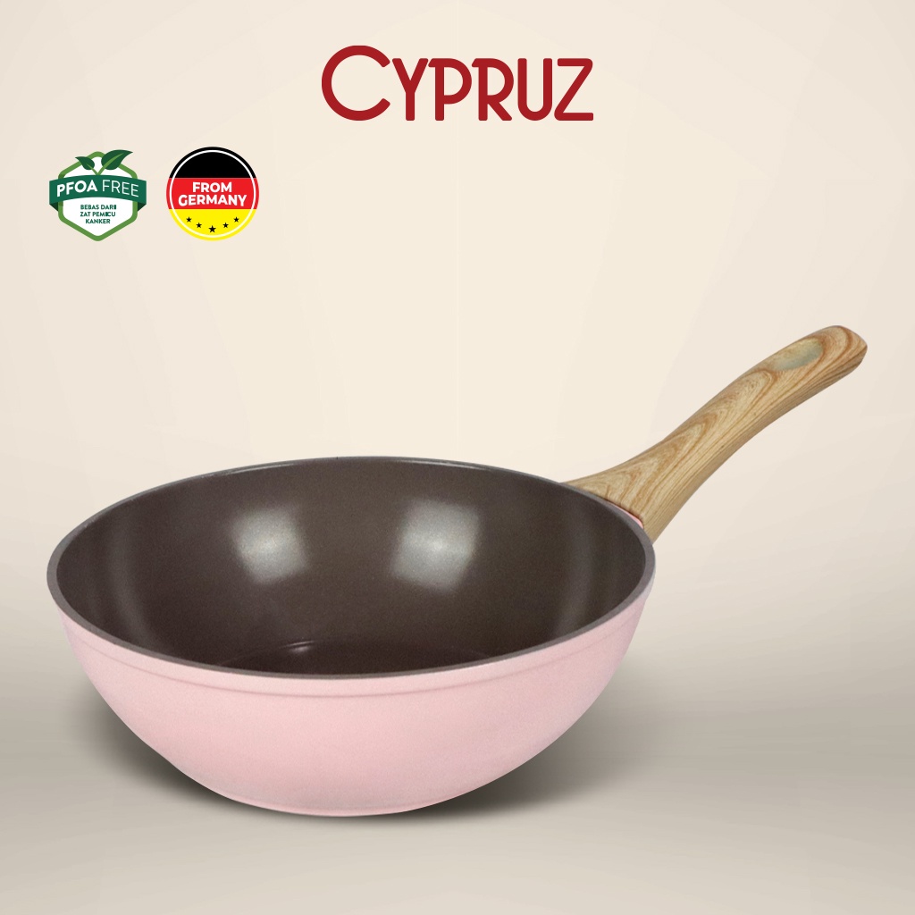 Cypruz Pink Ceramic Series Gg.Putih Kayu: Fry WOK