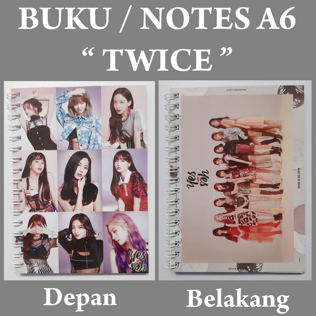 

[READY STOCK] Note A6 TWICE Buku Notes Notebook Kpop Murah