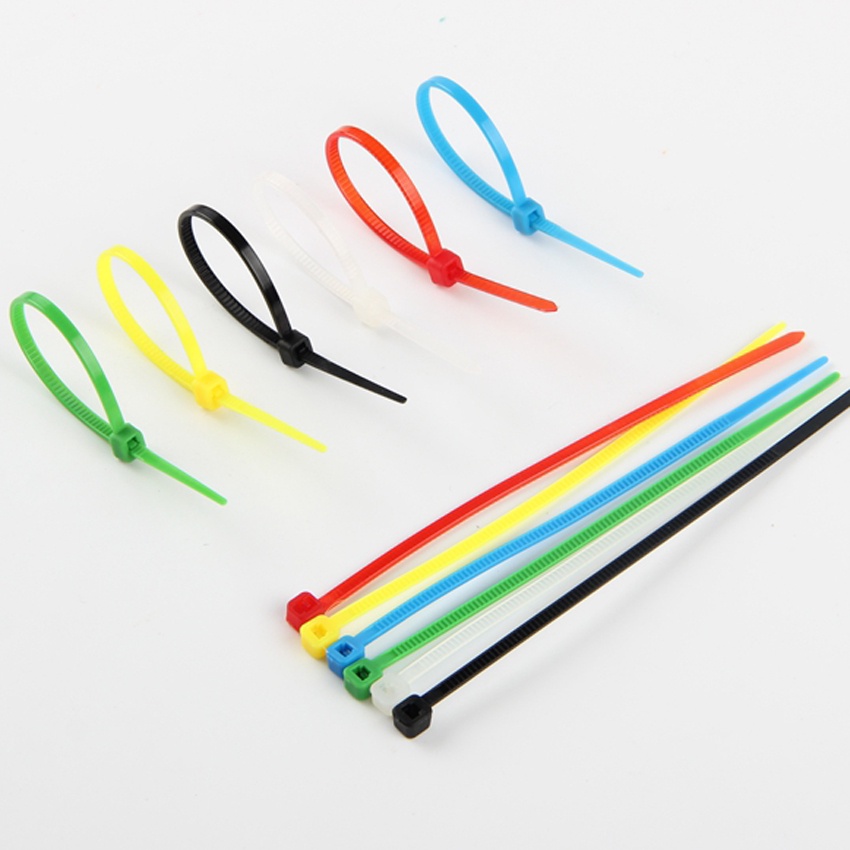 Kenam 100 Buah Kabel Ties Warna Warni Cable Ties 10cm | Kabel Tis