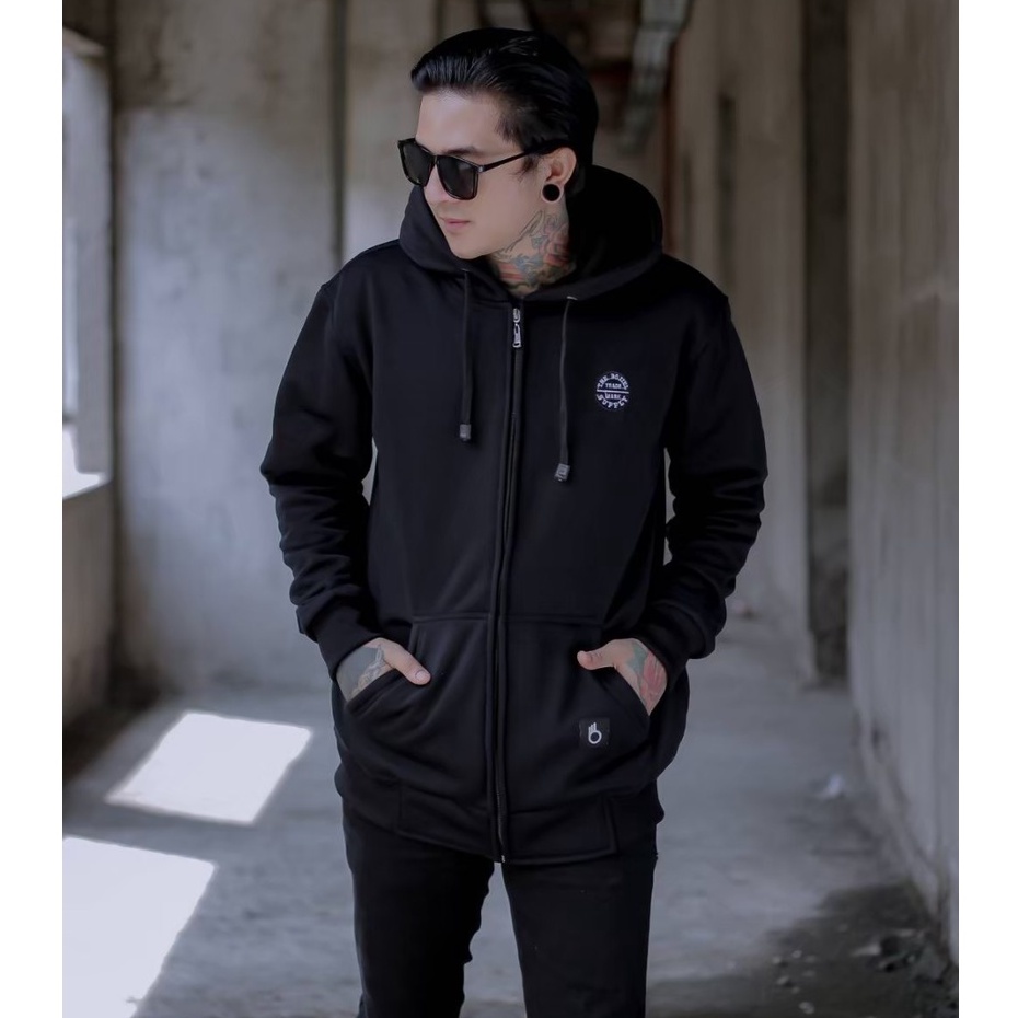 Jaket Switer Hoodie Flece Tebal Premium The Bojiel Original Logo Bordir