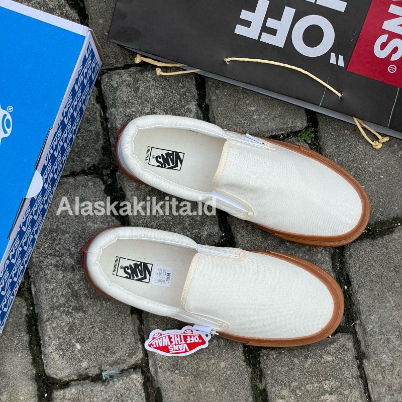 PROMO SEPATU VANS SLIP ON SOL GUM COKLAT  llVans Slip On Pria Wanita