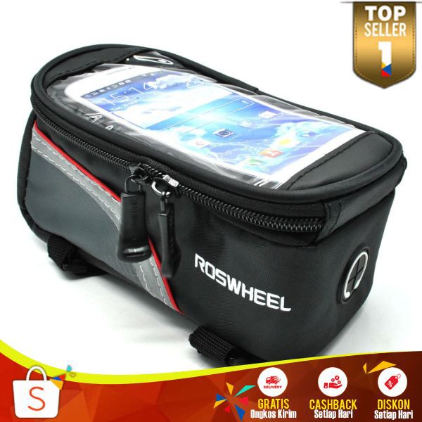 Roswheel Tas Sepeda PQ 02 Case Smartphone Multifungsi Waterproof Tas Penyimpanan Barang Serbaguna