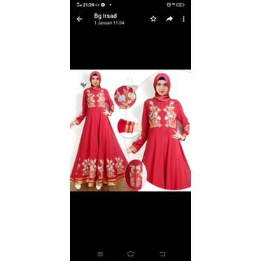 gamis bordir jumbo