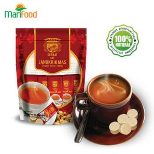 

Serbat cap jangkrik mas GINGER drink tablet 10 sachet