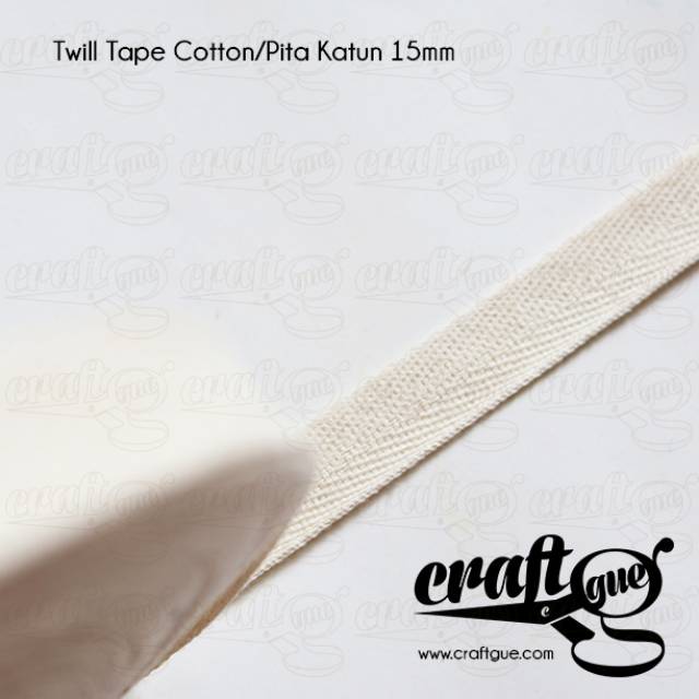 Twill Tape/Pita Katun 15mm (Roll)