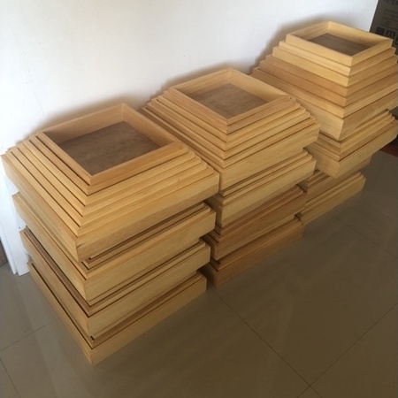 Hantaran Kayu 32,5x32,5 Plus Tutup Akrilik Box Kotak Seserahan Kayu Sama Sisi