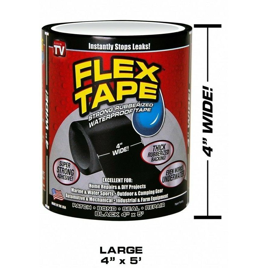 

☈£ Flex Tape Isolasi Lakban Anti BOCOR Super Kuat Rubberized Waterproof - ❆