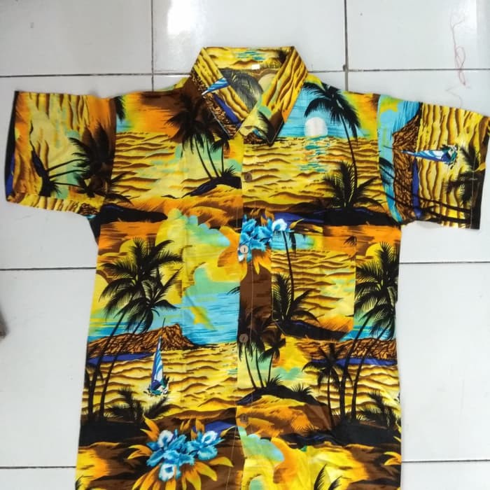 kemeja hawai oleh oleh bali pria dewasa sz L, xl, xxl