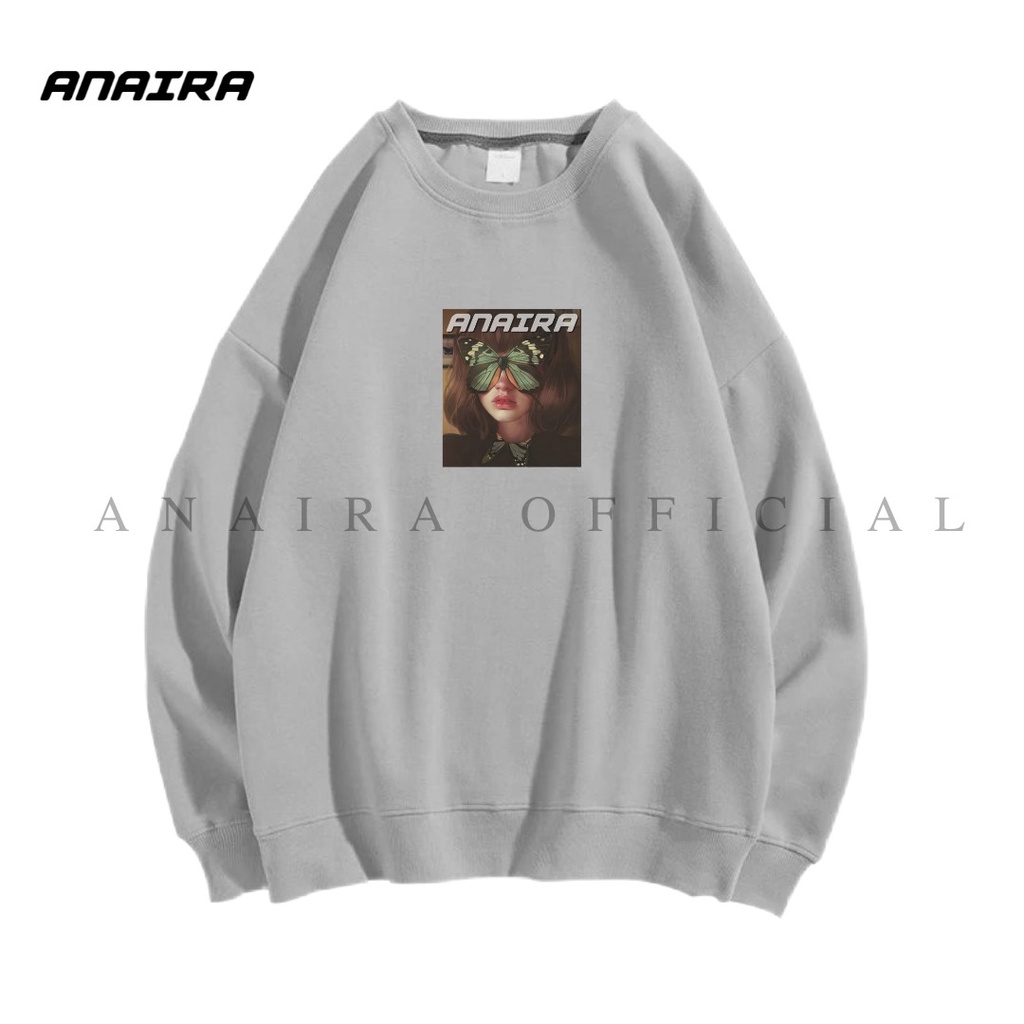 BUTTERFLY GIRL SWEATER CREWNECK ANAIRAOFFICIAL