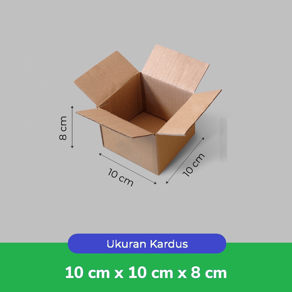 

Kotak Kardus 10x10x8cm / ST-2 Polos Coklat Dus Box Packing Souvenir