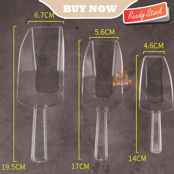 Sendok Skop Es Batu Clear Scoop set3 Beras permen Candy ice cube