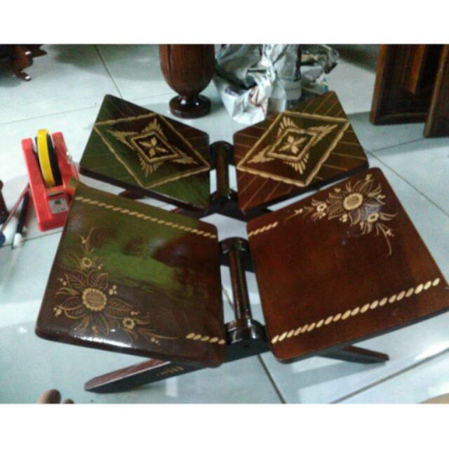 Meja baca quran lipat blok