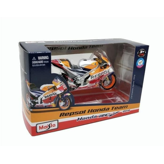 Diecast Miniatur Marc Marquez Repsol Honda RCV 213 2018 MotoGP