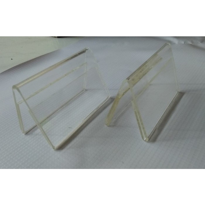 

Terlaris Akrilik / acrylic stand kartu nama meja 2 sisi / food tag 2 muka