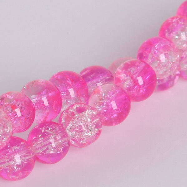 Manik-manik Kaca Retak Ready Stock. 4 6 810mm. Manik-manik Untuk Membuat Perhiasan Diy Kalung Dan Gelang