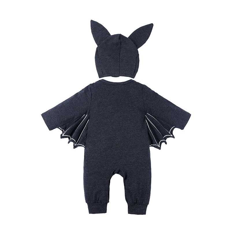 SB Jumper Jumpsuit Anak Bayi onesie Bat Kelelawar Cosplay Lucu Include Topi-2