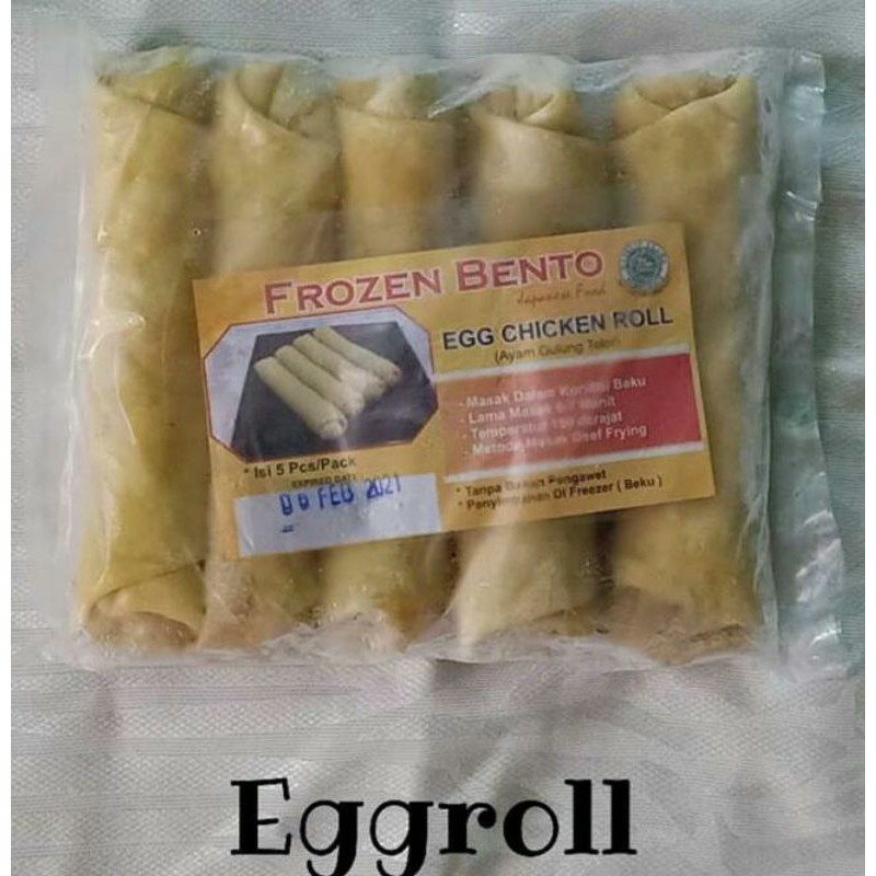 

egg chicken roll bento isi 5