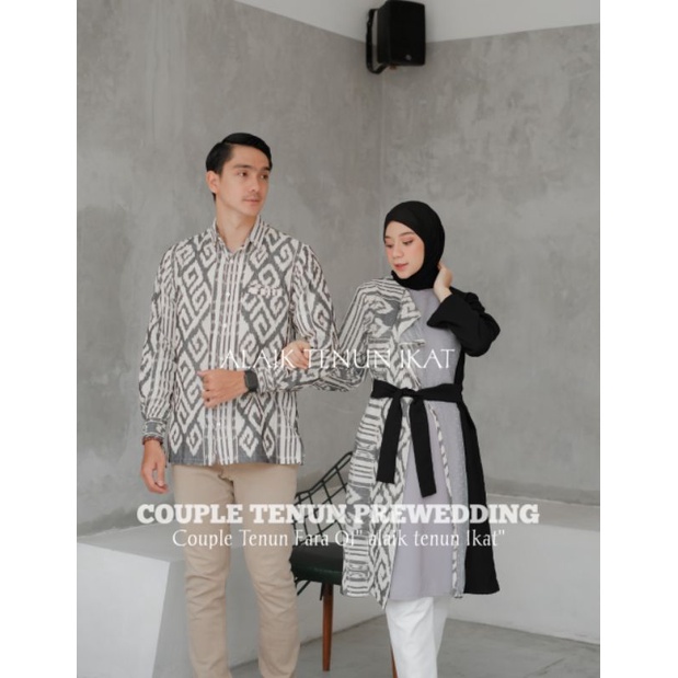 COUPLE TENUN FARA 01 - BAJU TENUN - KEMEJA TENUN - DRESS TENUN FARA