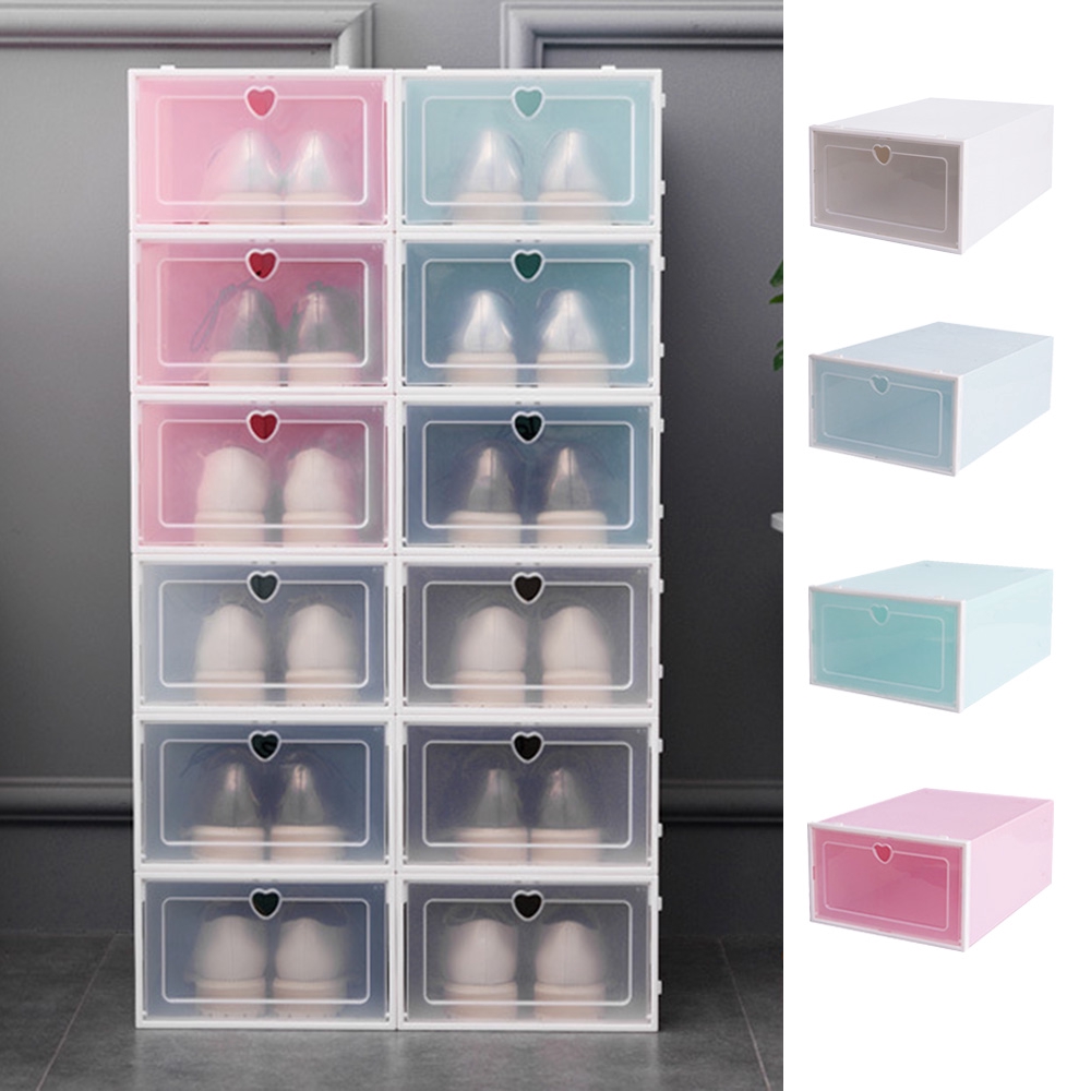 Spot Specials Stackable Shoes Box Foldable Shoes Rack Attachable Storage Box Organizer Casing Shopee Indonesia