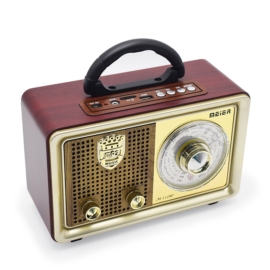 Radio mini portable 110BT FM/AM/SW retro radio digital Bluetooth TF/usb